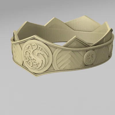 Mô hình 3D Vương miện Targaryen - Phụ kiện Cosplay cho fan Game of Thrones