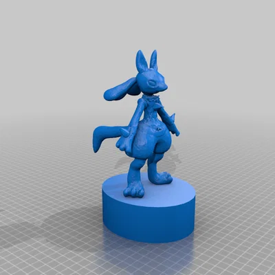 Mô hình 3D Pokémon Lucario đẹp mắt cho người hâm mộ