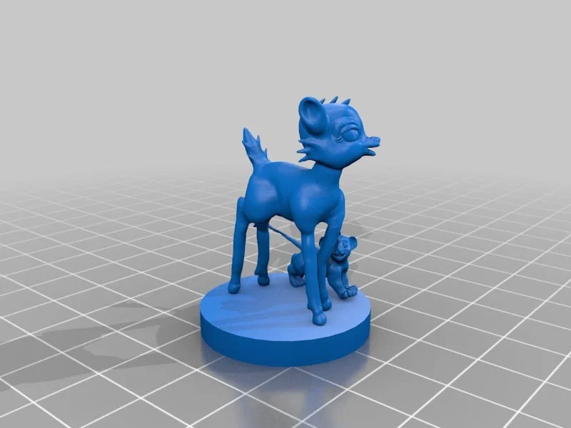 Mô hình 3D tượng Bambi và Simba đáng yêu cho người sưu tầm - Image 2