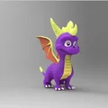 Mô hình 3D rồng Spyro đáng yêu từ game PS2 - Thumbnail 1