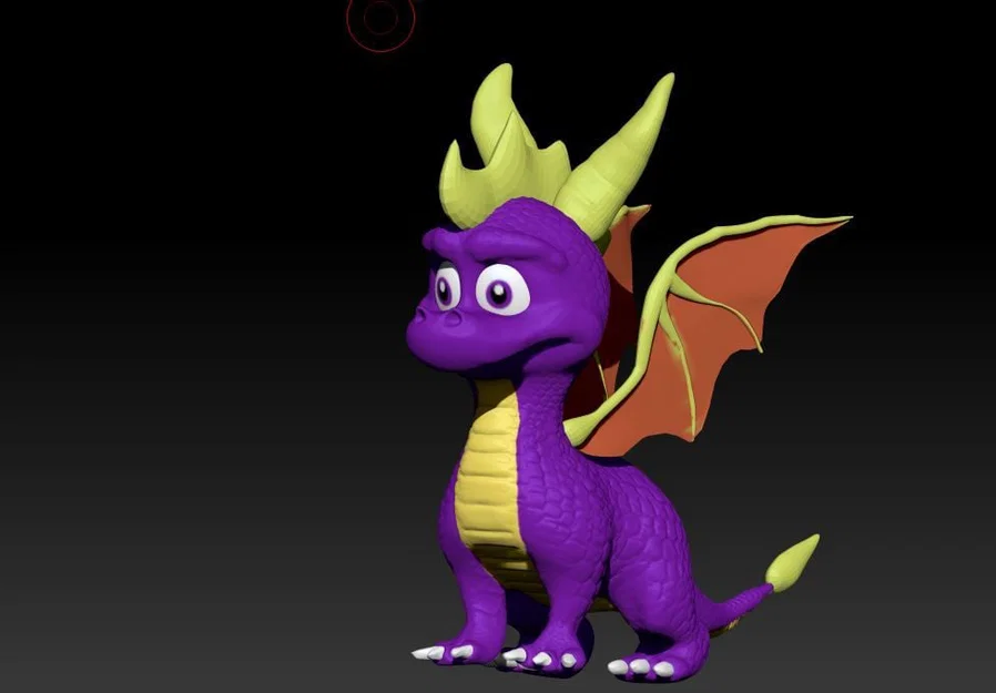 Mô hình 3D rồng Spyro đáng yêu từ game PS2 - Image 2