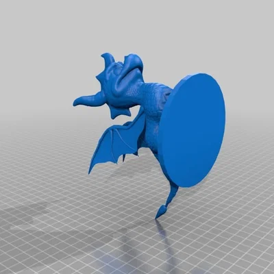 Mô hình 3D rồng Spyro đáng yêu từ game PS2