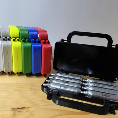 Hộp đựng ống CO2 12g – Phiên bản Pistol Case (8 ống)