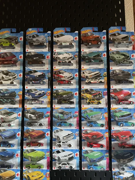 Móc treo 3D trưng bày mô hình Hotwheels trên bảng Skadis - Image 1