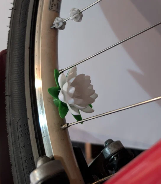 Nắp van xe đạp hình hoa sen trang trí độc đáo (Lotus Flower Valve Cap) - Image 1