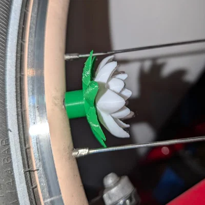 Nắp van xe đạp hình hoa sen trang trí độc đáo (Lotus Flower Valve Cap)
