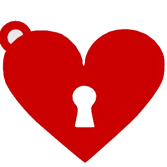 Móc khóa trái tim (Keychain Heart)