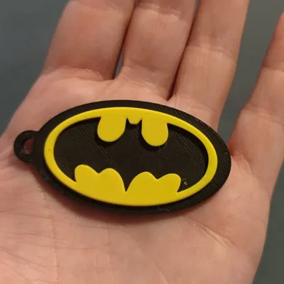 Móc khóa biểu tượng Batman 3D độc đáo cho fan hâm mộ