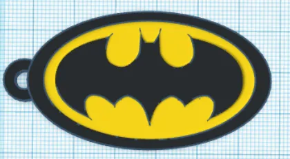 Móc khóa biểu tượng Batman 3D độc đáo cho fan hâm mộ - Image 2