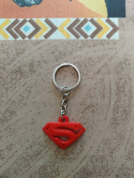 Móc khóa biểu tượng Superman - In 3D nhanh gọn, đẹp mắt - Image 1