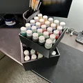Khay đựng sơn Acrylic 25 ngăn kèm ống cắm cọ in 3D thông minh - Thumbnail 3