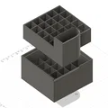 Khay đựng sơn Acrylic 25 ngăn kèm ống cắm cọ in 3D thông minh - Thumbnail 4