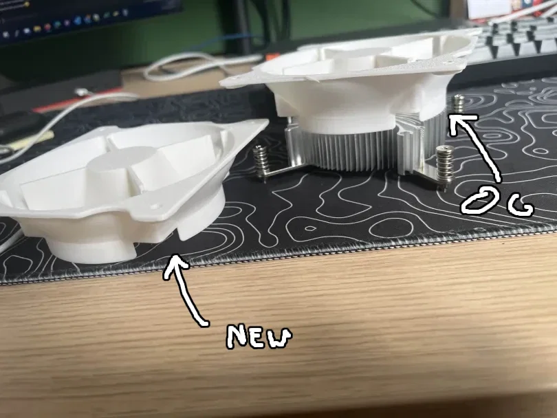 Adapter gắn quạt 120mm cho cooler AMD 4700S Desktop Kit - Image 2