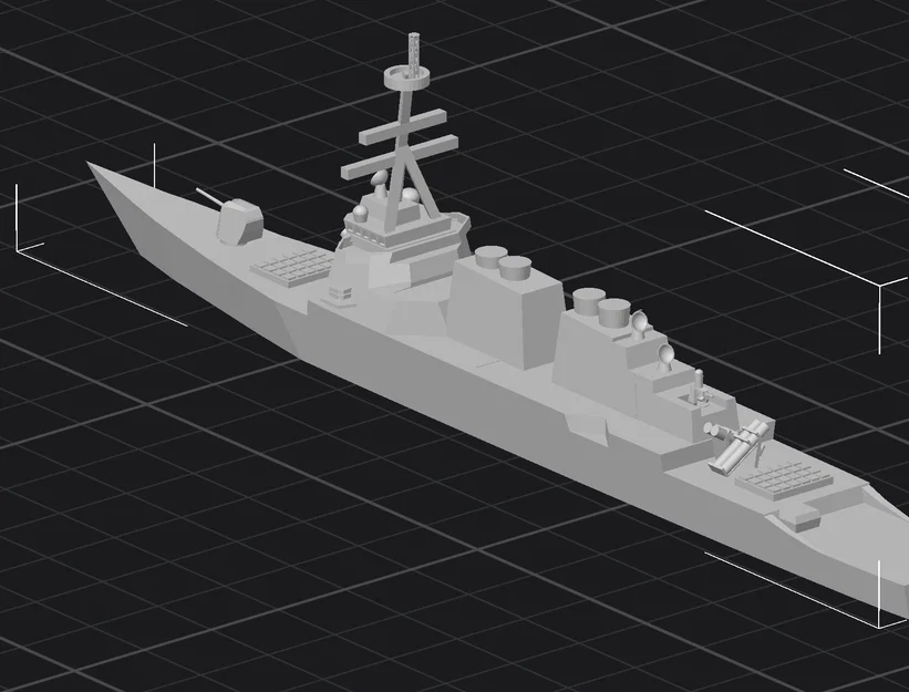 Mô hình tàu chiến USS Sullivans in 3D chi tiết cực đẹp - Image 1