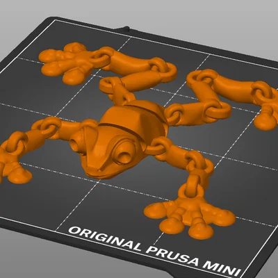 Mô hình chú ếch khớp nối in 3D cực kỳ linh hoạt (Frog)