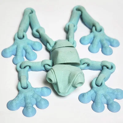 Mô hình chú ếch khớp nối in 3D cực kỳ linh hoạt (Frog)