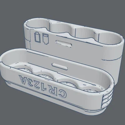 Hộp đựng pin CR123A 3D in - Gọn gàng, bền bỉ và dễ sử dụng