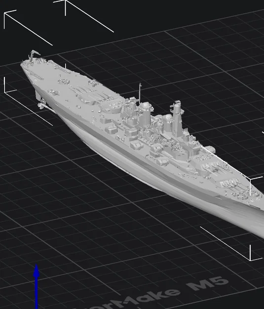 Mô hình tàu chiến Battleship chi tiết dành cho in 3D - Image 1