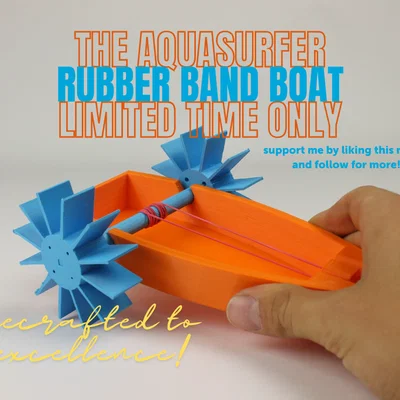 AquaSurfer – Thuyền chạy dây thun (Rubber Band Powered Boat)
