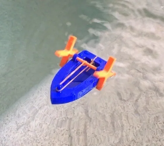 AquaSurfer – Thuyền chạy dây thun (Rubber Band Powered Boat) - Image 3