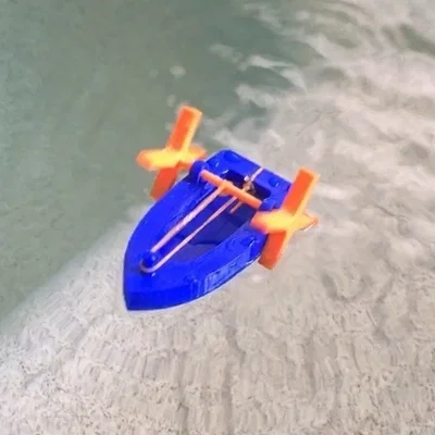 AquaSurfer – Thuyền chạy dây thun (Rubber Band Powered Boat)