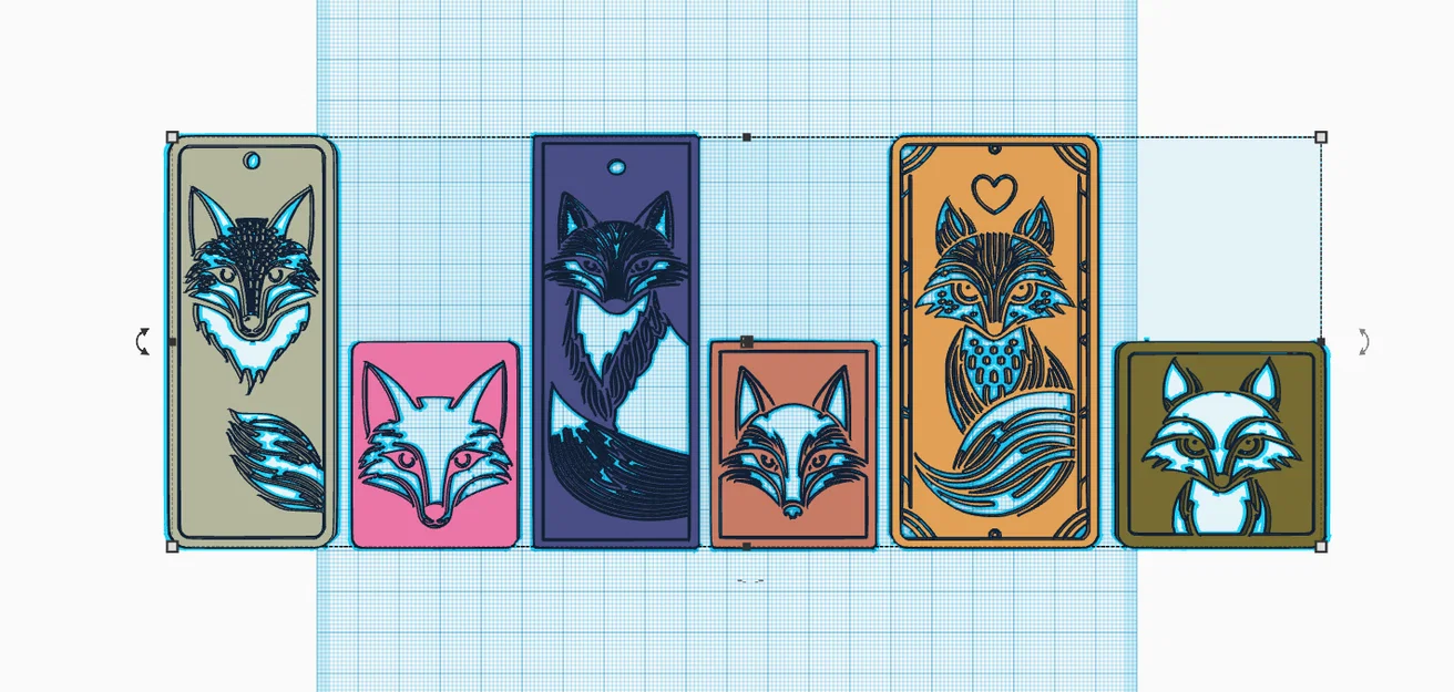 Bộ sưu tập 3D: Bookmark, Tag và Lót ly hình Cáo dễ thương - Image 5