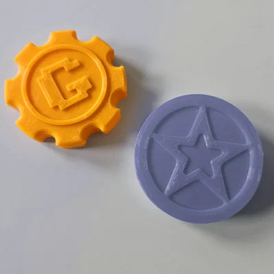 Mô hình 3D Gear Coin và Denny từ game Zenless Zone Zero