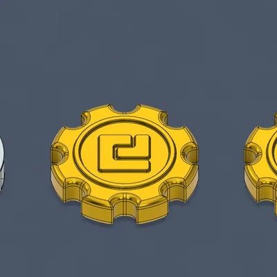 Mô hình 3D Gear Coin và Denny từ game Zenless Zone Zero