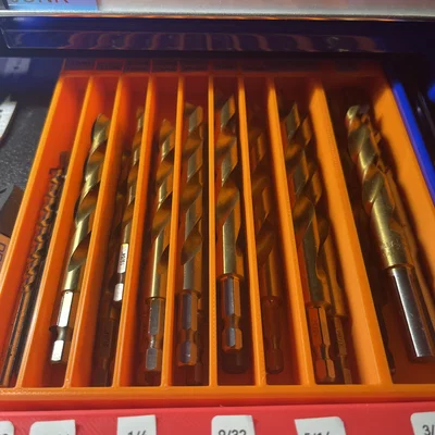 Khay đựng mũi khoan in 3D giúp sắp xếp tủ đồ nghề gọn gàng