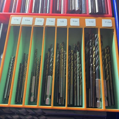 Khay đựng mũi khoan in 3D giúp sắp xếp tủ đồ nghề gọn gàng