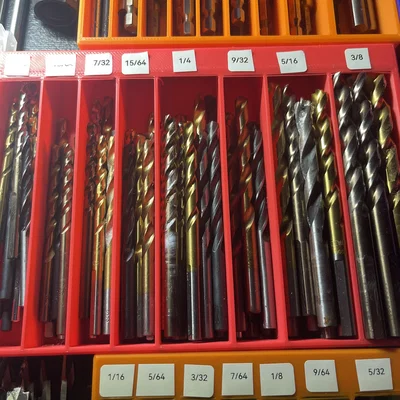 Khay đựng mũi khoan in 3D giúp sắp xếp tủ đồ nghề gọn gàng