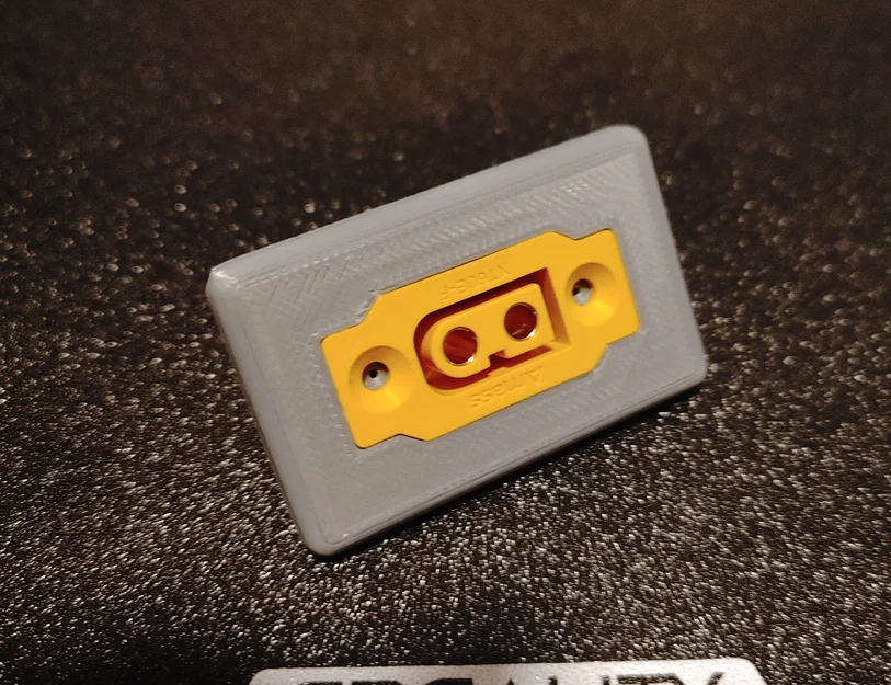 Khung ốp lắp đặt jack cắm XT60 (XT60 bulkhead connector trim) - Image 1