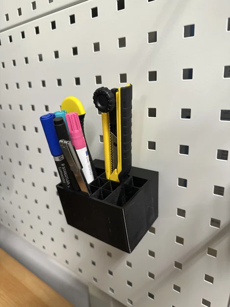 Lochwand Kleinteilbox – Hộp nhỏ gắn tấm lochwand lỗ vuông - Image 1