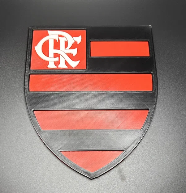 Logo bóng đá Flamengo AXM (3D) - Flamengo soccer logo AXM - Image 1
