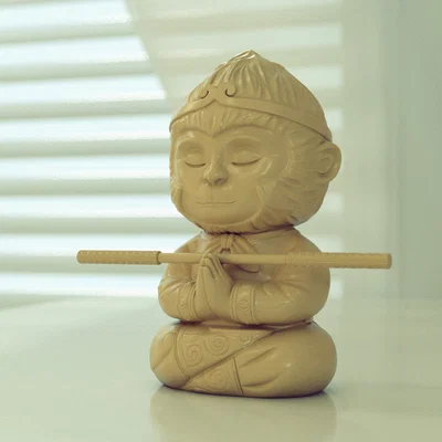 Mô hình Tề Thiên Đại Thánh 60mm 3D dễ thương trang trí bàn làm việc