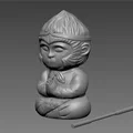 Mô hình Tề Thiên Đại Thánh 60mm 3D dễ thương trang trí bàn làm việc - Thumbnail 3