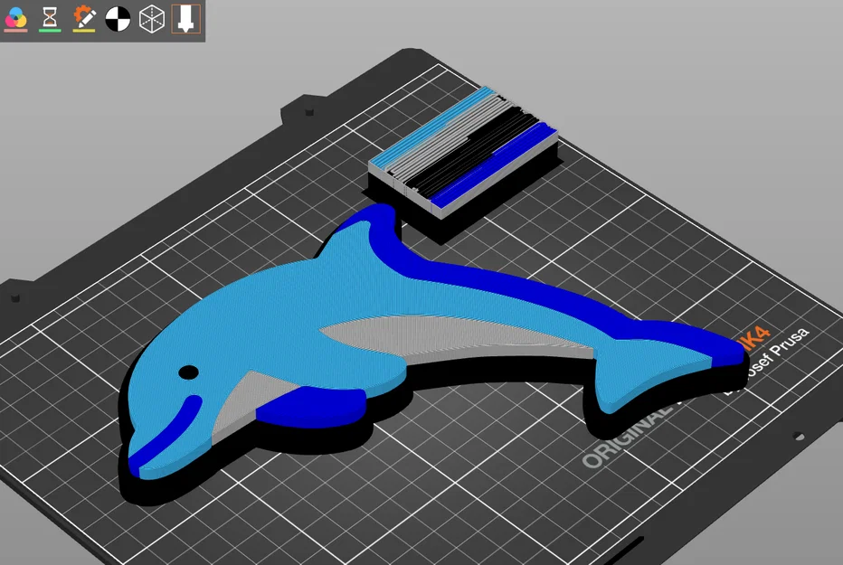 Mô hình chú cá heo 3D (Dolphin) trang trí và làm nam châm cực đẹp - Image 1