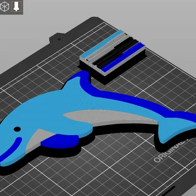 Mô hình chú cá heo 3D (Dolphin) trang trí và làm nam châm cực đẹp