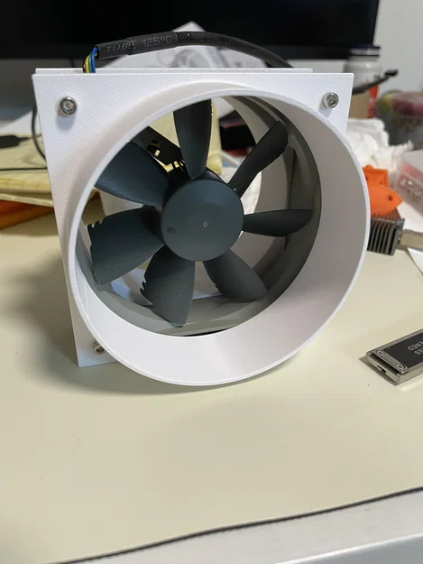 Adapter ống gió 4 inch cho quạt PC 92mm (fan vent/duct adapter) - Image 1