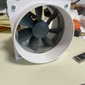 Adapter ống gió 4 inch cho quạt PC 92mm (fan vent/duct adapter) - Thumbnail 1