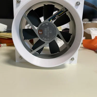 Adapter ống gió 4 inch cho quạt PC 92mm (fan vent/duct adapter)
