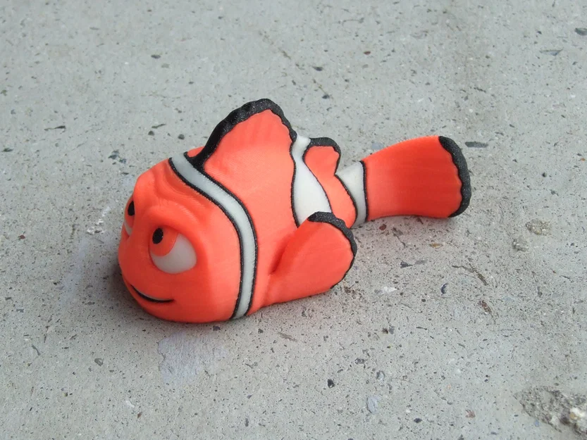 Mô hình cá Marlin Nemo in 3D đa vật liệu (Multi-material) - Image 1