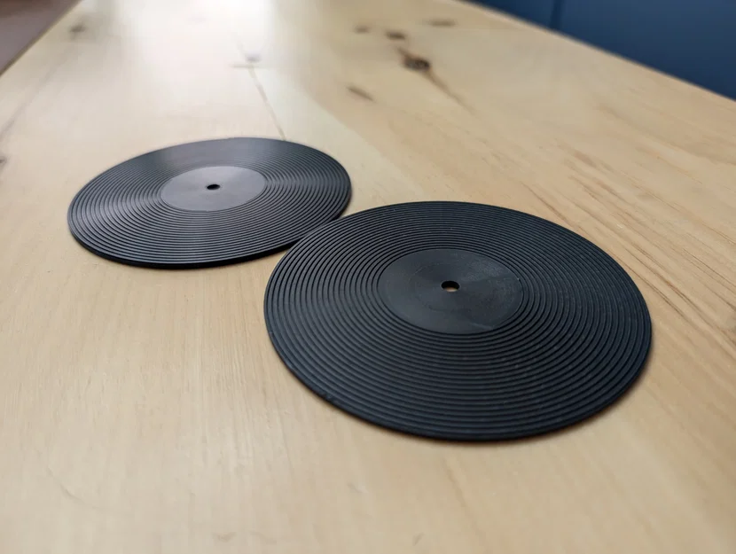 Miếng lót ly hình đĩa Vinyl Record (Vinyl Record Coaster) - Image 1