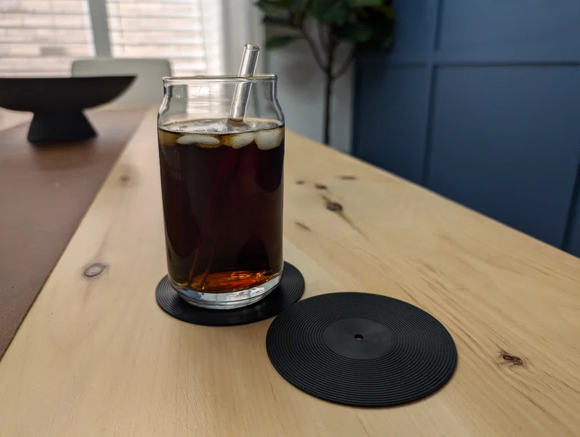 Miếng lót ly hình đĩa Vinyl Record (Vinyl Record Coaster) - Image 2