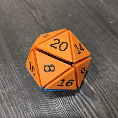 Keyboard Switch Fidget D20