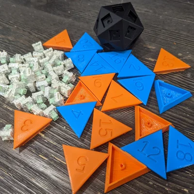 Keyboard Switch Fidget D20