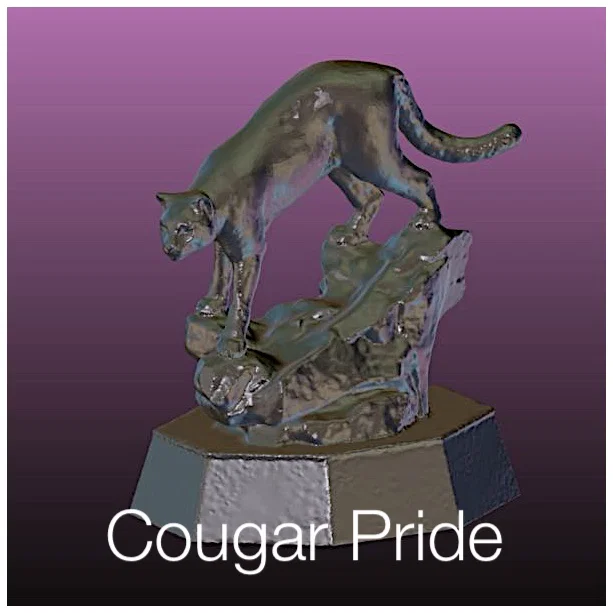 Tượng Cougar Pride (bản quét 3D) - Image 1