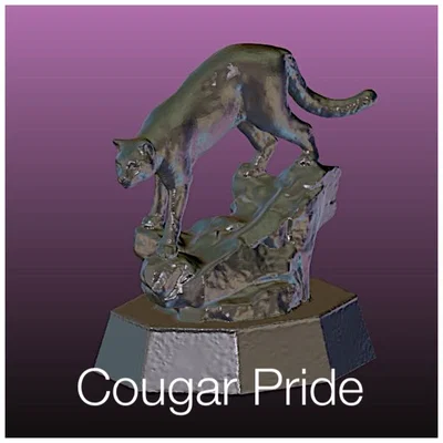Tượng Cougar Pride (bản quét 3D)
