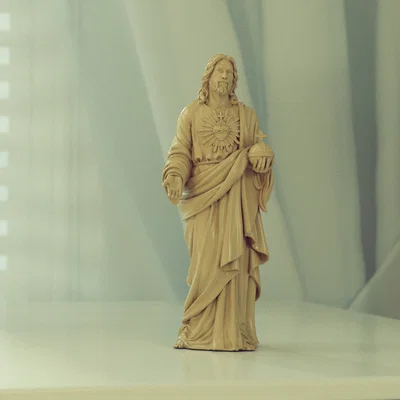 Mô hình tượng Chúa Jesus điêu khắc chi tiết cho in 3D