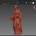 Mô hình tượng Chúa Jesus điêu khắc chi tiết cho in 3D - Thumbnail 3